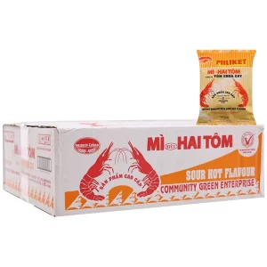 020111 Miliket Premium Instant Noodles Hot & Sour Flavor - Mì Miliket Tôm Chua Cay Cao Cấp Sợi Khoai Tây 75g x 30